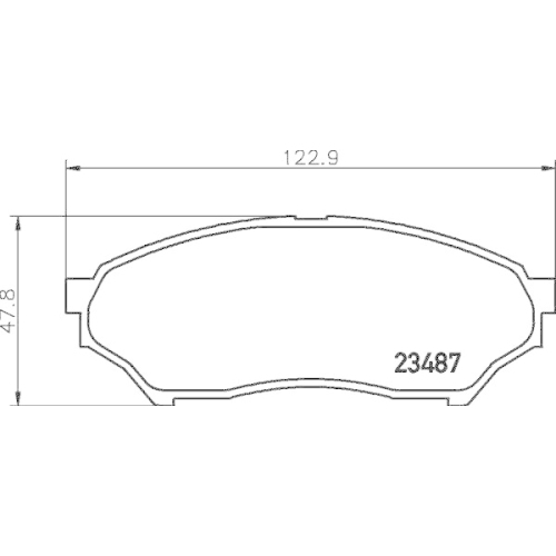HELLA Bremsbelagsatz, Scheibenbremse 8DB 355 009-521