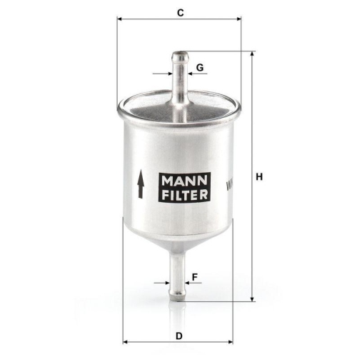 MANN-FILTER Kraftstofffilter WK 66