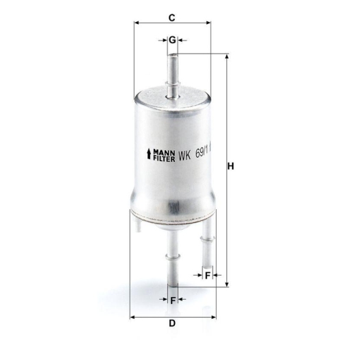 MANN-FILTER Kraftstofffilter WK 69/1