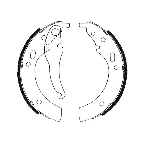 HELLA Bremsbackensatz 8DB 355 000-121