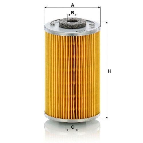 MANN-FILTER Kraftstofffilter P 707 x