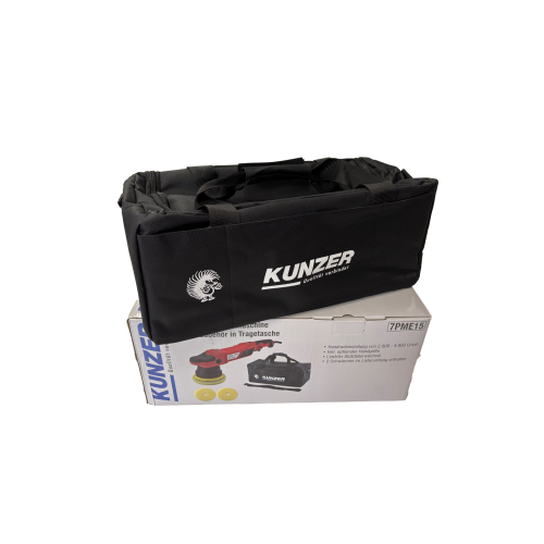 Kunzer Exzenterpoliermaschine mit Klettteller Ø 125 mm mit Zubehör 7PME15