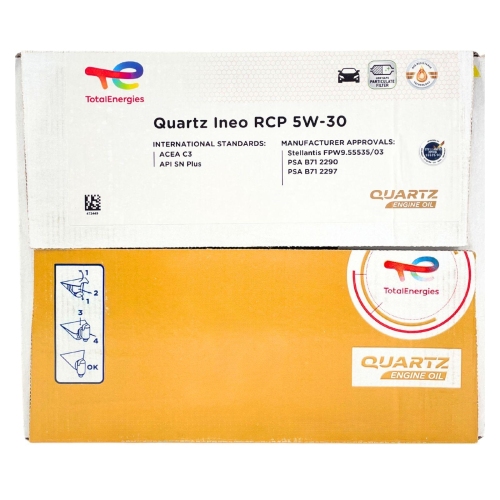 Motor&ouml;l Motoren&ouml;l Total Quartz Ineo RCP 5W-30 20 Liter BAG-IN Box 231308