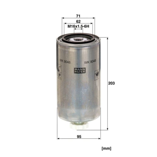 MANN-FILTER Kraftstofffilter WK 9048 x