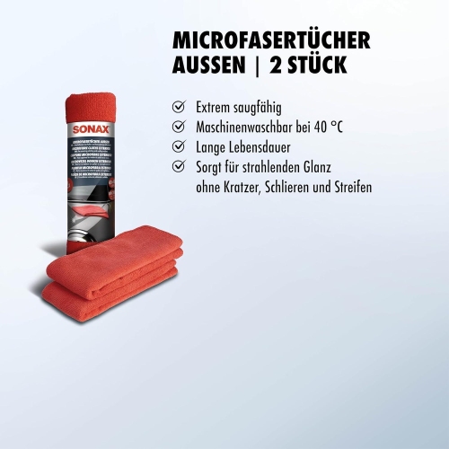 SONAX MicrofaserTuch Außen - der Lackpflegeprofi 04162410