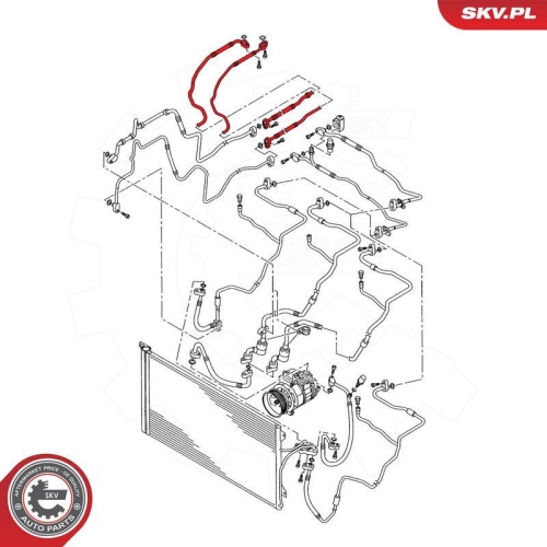 ESEN SKV Hochdruck-/Niederdruckleitung, Klimaanlage 43SKV578