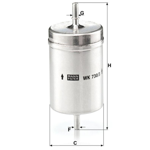 MANN-FILTER Kraftstofffilter WK 730/3