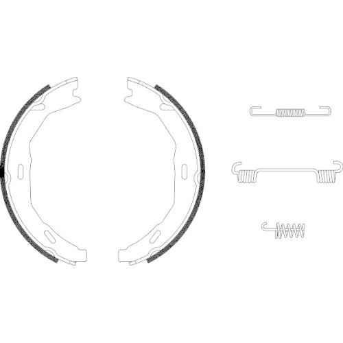 HELLA Bremsbackensatz, Feststellbremse 8DA 355 050-771