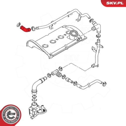 ESEN SKV Schlauch, Kurbelgehäuseentlüftung