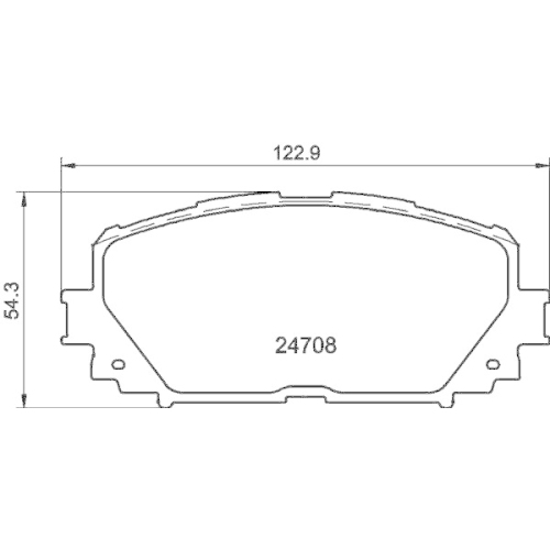 HELLA Bremsbelagsatz, Scheibenbremse