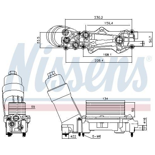 NISSENS &Ouml;lk&uuml;hler, Motor&ouml;l 91336