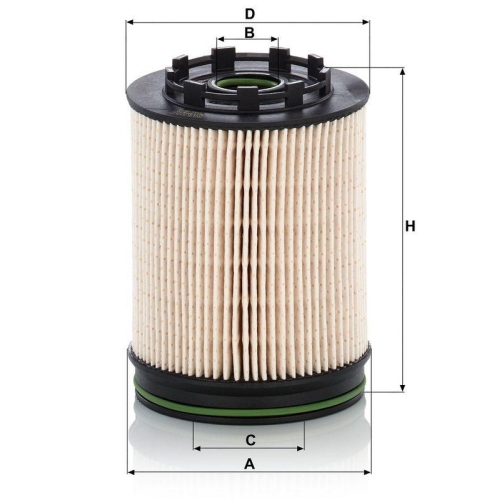 MANN-FILTER Kraftstofffilter PU 10 023/1 z KIT