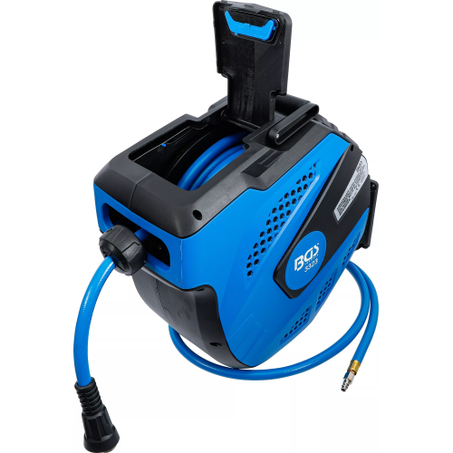 BGS Druckluftschlauch mit automatischer Aufrollefunktion 12m + 2m Anschluss 3323