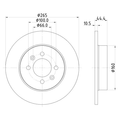 HELLA Bremsscheibe PRO
