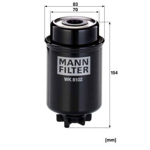 MANN-FILTER Kraftstofffilter WK 8102