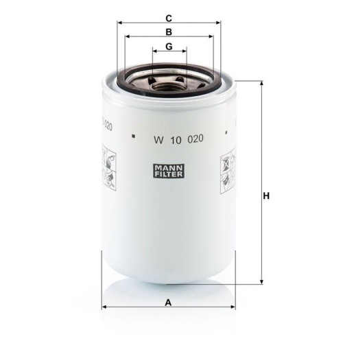 MANN-FILTER &Ouml;lfilter W 10 020