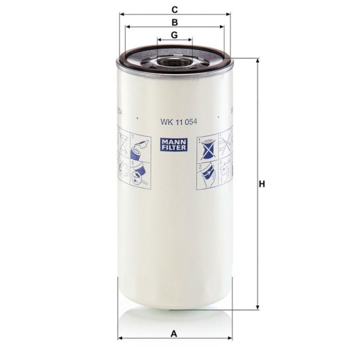 MANN-FILTER Kraftstofffilter WK 11 054