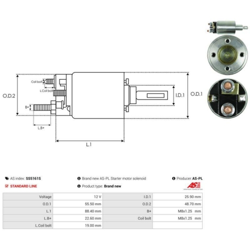 AS-PL Magnetschalter, Starter AS SS5161S