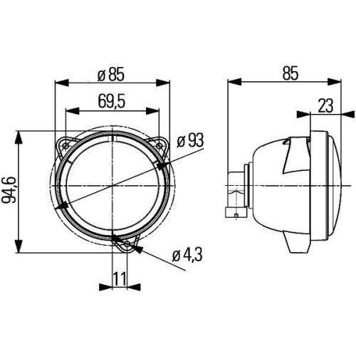 HELLA Arbeitsscheinwerfer 1G0 996 176-061