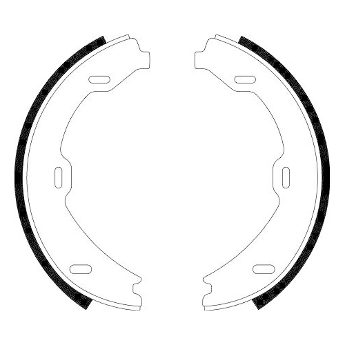 HELLA Bremsbackensatz, Feststellbremse 8DA 355 050-491