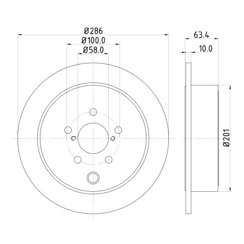HELLA Bremsscheibe 8DD 355 116-421
