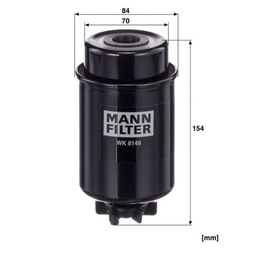 MANN-FILTER Kraftstofffilter WK 8149