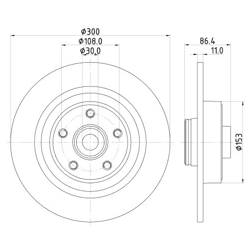 HELLA Bremsscheibe PRO 8DD 355 123-321