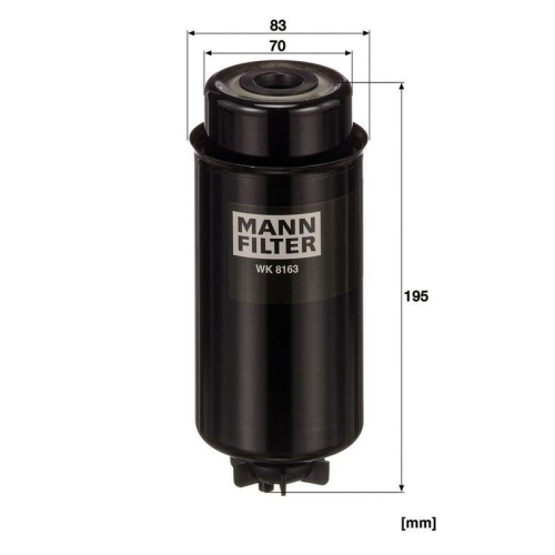 MANN-FILTER Kraftstofffilter WK 8163