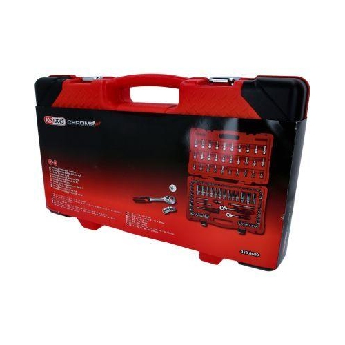 1/4 Zoll+3/8 Zoll CHROMEplus Steckschl&uuml;ssel-Satz, 100-tlg KS TOOLS 958.0699