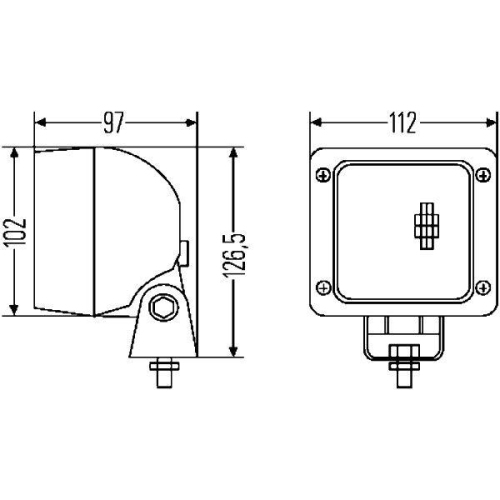 HELLA Arbeitsscheinwerfer 1GA 007 506-002