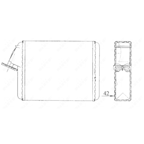 NRF W&auml;rmetauscher, Innenraumheizung EASY FIT 58840
