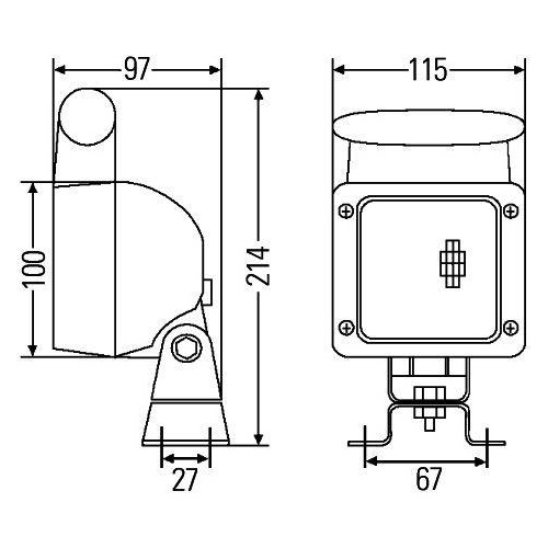 HELLA Arbeitsscheinwerfer Ultrabeam 1GA 007 506-101