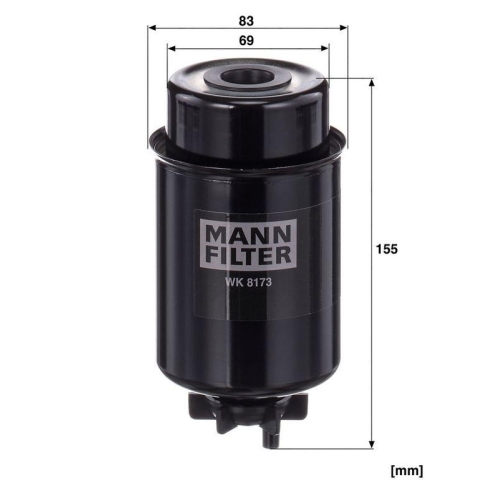 MANN-FILTER Kraftstofffilter WK 8173