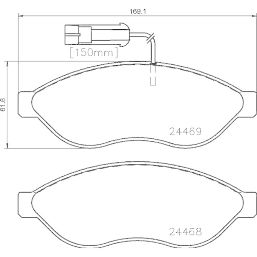 BREMBO Bremsbelagsatz, Scheibenbremse BEYOND LINE - Greenance P 23 144G