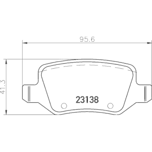 HELLA Bremsbelagsatz, Scheibenbremse 8DB 355 012-131