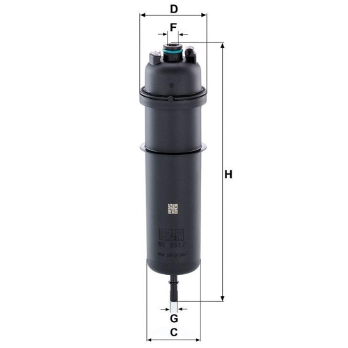 MANN-FILTER Kraftstofffilter WK 5017