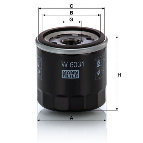 MANN-FILTER &Ouml;lfilter W 6031