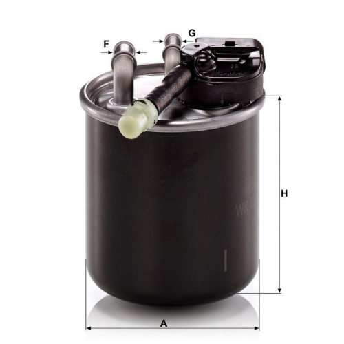 MANN-FILTER Kraftstofffilter WK 820/17