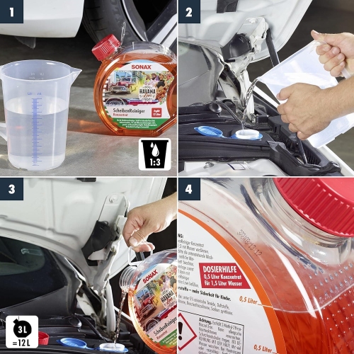 Scheibenreiniger Konzentrat Havana Love 3 Liter Scheiben Klar Reiniger SONAX