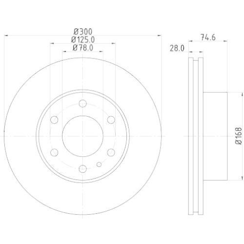 HELLA Bremsscheibe 8DD 355 117-471