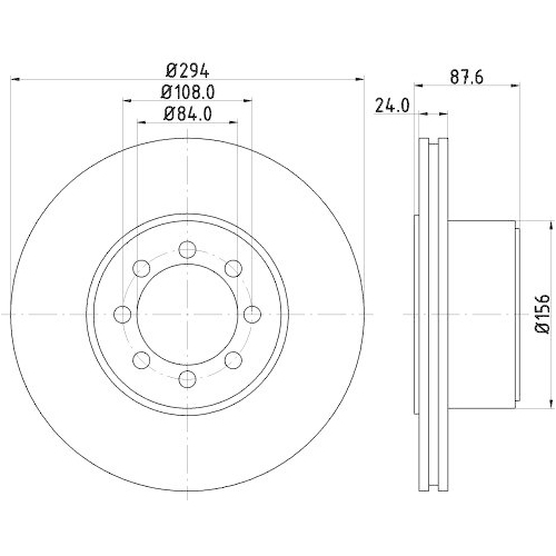 HELLA Bremsscheibe 8DD 355 117-481