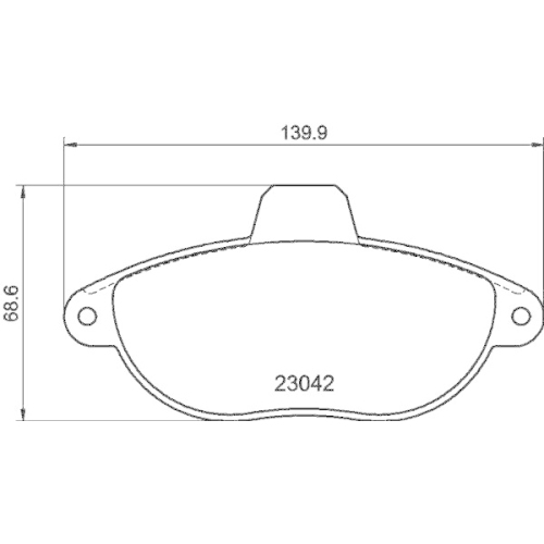 HELLA Bremsbelagsatz, Scheibenbremse 8DB 355 019-251