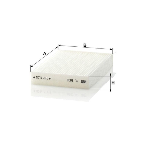MANN-FILTER Filter, Innenraumluft CU 2028