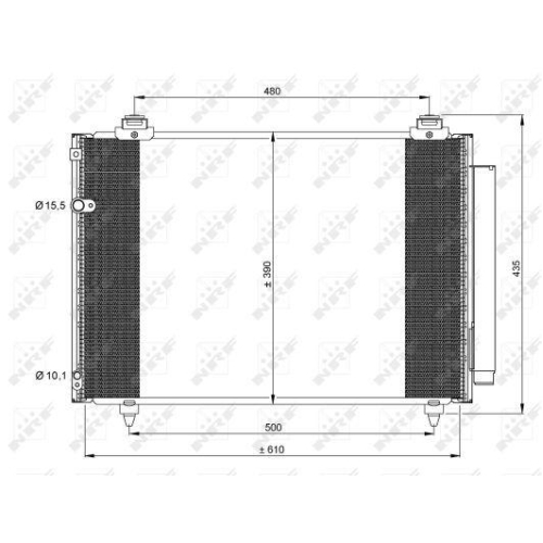 NRF Kondensator, Klimaanlage EASY FIT 35860