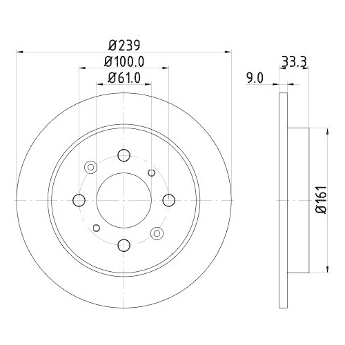 HELLA Bremsscheibe 8DD 355 117-871