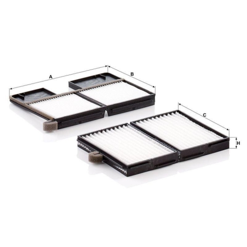 MANN-FILTER Filter, Innenraumluft CU 21 001-2