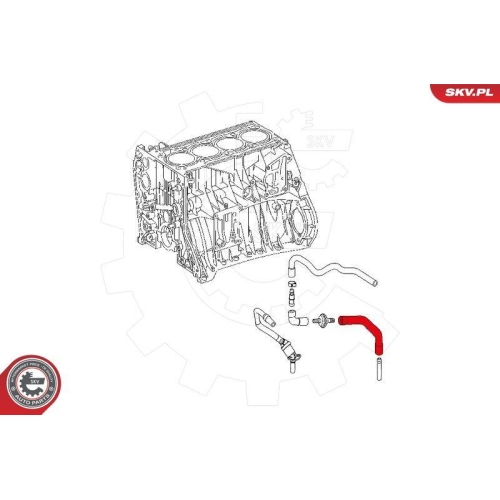 ESEN SKV Schlauch, Kurbelgehäuseentlüftung