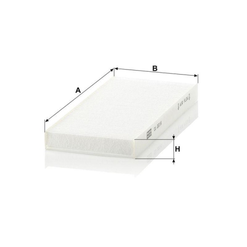 MANN-FILTER Filter, Innenraumluft CU 2216-2