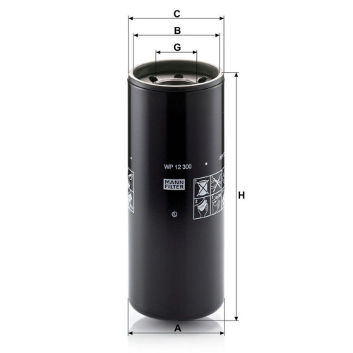 MANN-FILTER &Ouml;lfilter WP 12 300