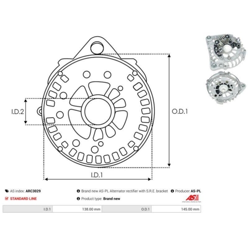 AS-PL Gleichrichter, Generator AS ARC3029